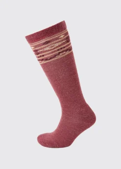 Rolestown Fair Isle Alpaca socks - Clover