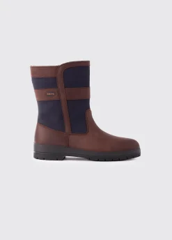 Roscommon Ladies Country Boot - Navy/Brown