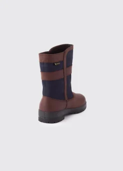 Roscommon Ladies Country Boot - Navy/Brown