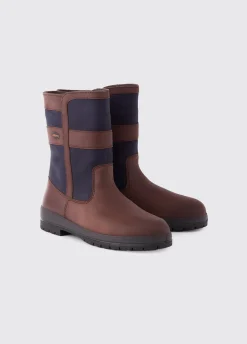Roscommon Mens Country Boot - Navy/Brown