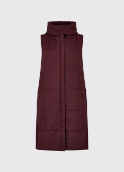 Ryan Women’s Hooded Gilet - Ox Blood