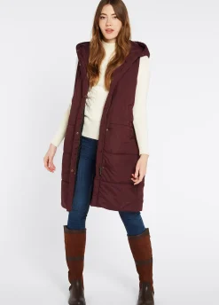 Ryan Women’s Hooded Gilet - Ox Blood