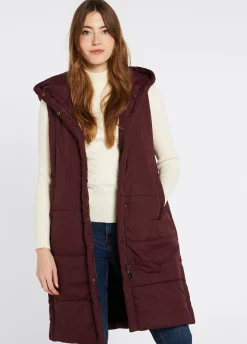 Ryan Women’s Hooded Gilet - Ox Blood