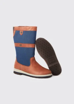 Shamrock Ladies ExtraFit™ Sailing Boot - Navy/Brown