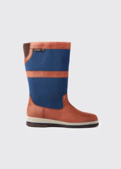 Shamrock Men's ExtraFit™ Sailing Boot - Navy/Brown