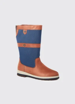 Shamrock Men's ExtraFit™ Sailing Boot - Navy/Brown