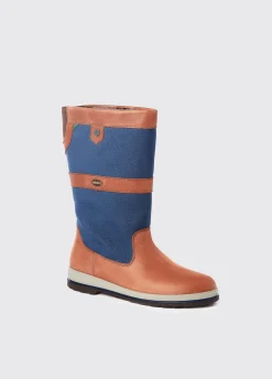 Shamrock Men's Sailing Boot - Navy/Brown