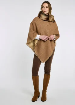 Silverfir Tweed Poncho - Camel Twill