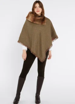 Silverfir Women's Tweed Poncho - Burren