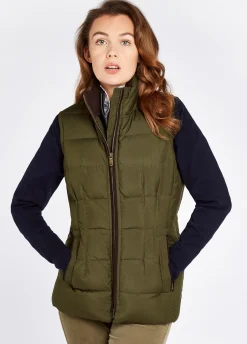 Spiddal Quilted Gilet - Olive