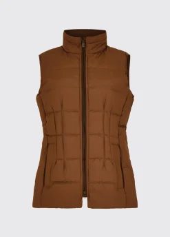 Spiddal Quilted Gilet - Walnut