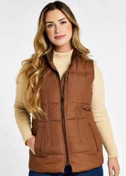 Spiddal Quilted Gilet - Walnut