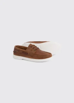 Tavira Men's dubarrylite™ Three Eye-Tie Moccasin - Chestnut