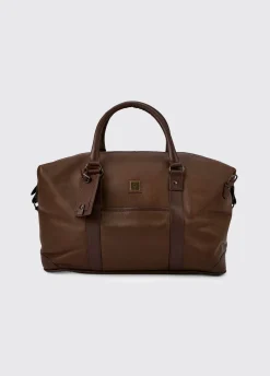 Tollymore Leather Holdall - Walnut