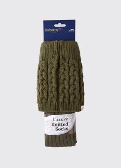Trinity Ladies Socks - Olive