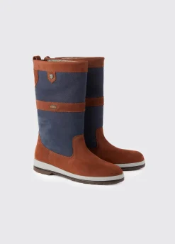 Ultima Ladies ExtraFit™ Sailing Boot - Navy/Brown