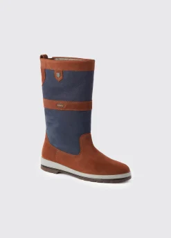 Ultima Ladies ExtraFit™ Sailing Boot - Navy/Brown
