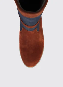 Ultima Ladies ExtraFit™ Sailing Boot - Navy/Brown