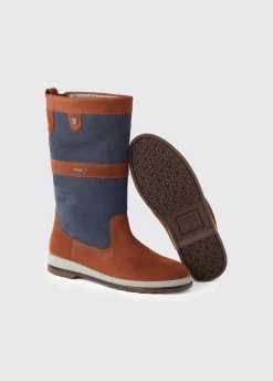 Ultima Men's ExtraFit™ Sailing Boot - Navy/Brown