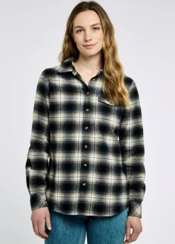 Wildprivet Women’s hunting check shirt - Navy