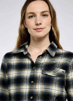 Wildprivet Women’s hunting check shirt - Navy