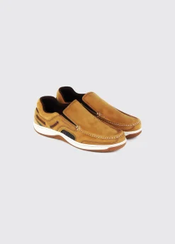 Yacht Men's Slip-On Deck Shoe - Brown