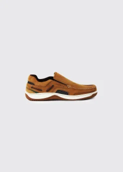 Yacht Men's Slip-On Deck Shoe - Brown