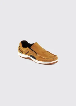 Yacht Men's Slip-On Deck Shoe - Brown