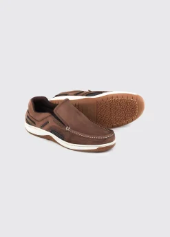 Yacht Men's Slip-On Deck Shoe - Donkey Brown