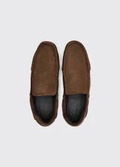 Yacht Men's Slip-On Deck Shoe - Walnut